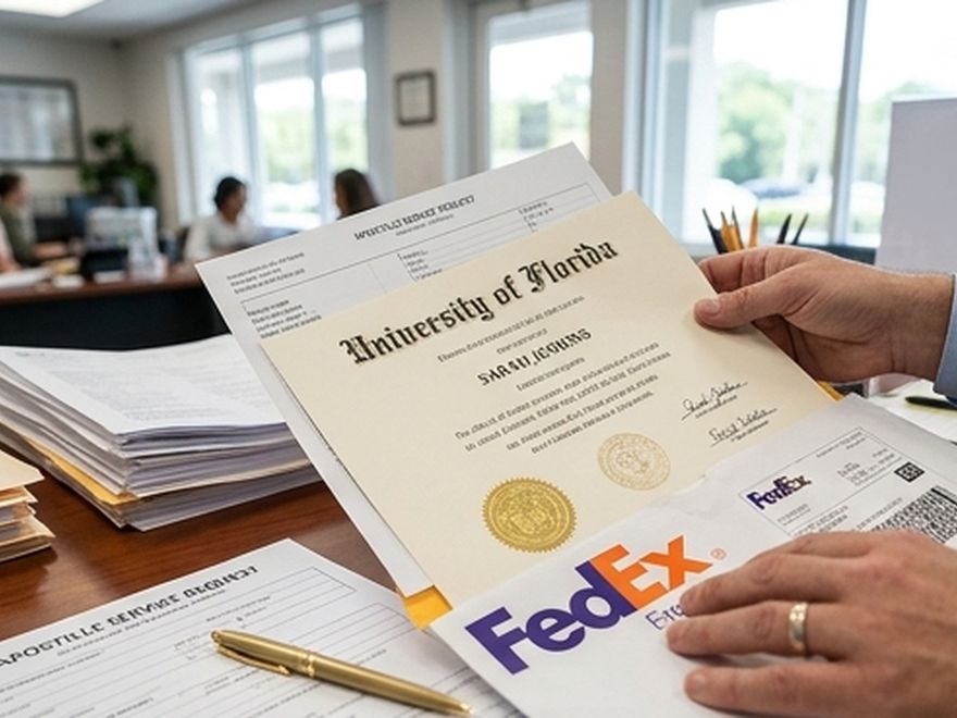 Inside our walk-in apostille and notary office in Wilton Manors
